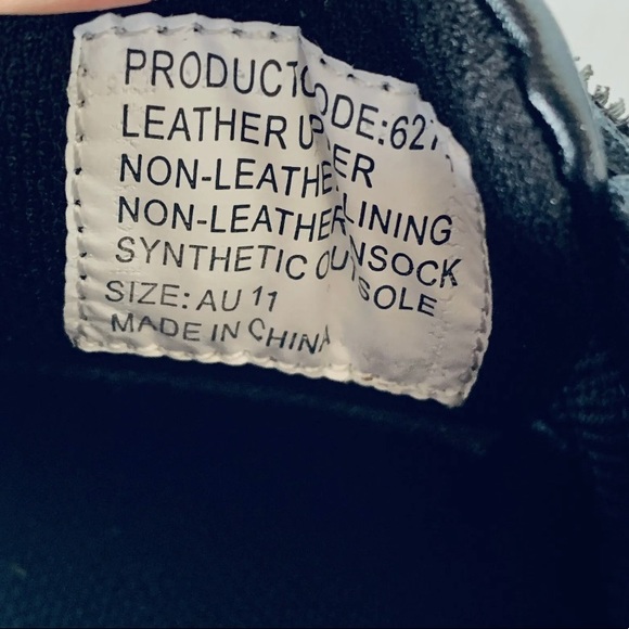 New Crane Black Leather School Shoes AU Size 11 (kids) - Picture 7 of 8